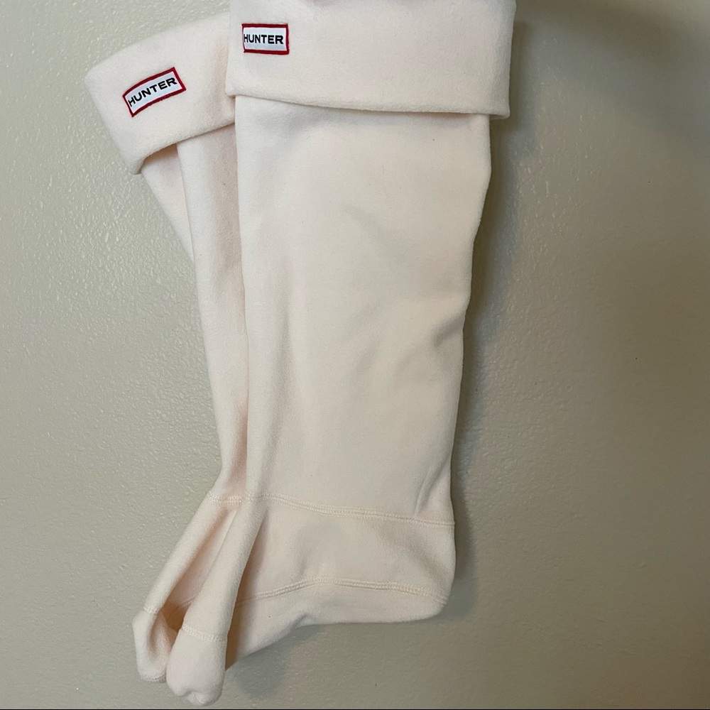EUC Tall Hunter boots fleece socks (Size Large)